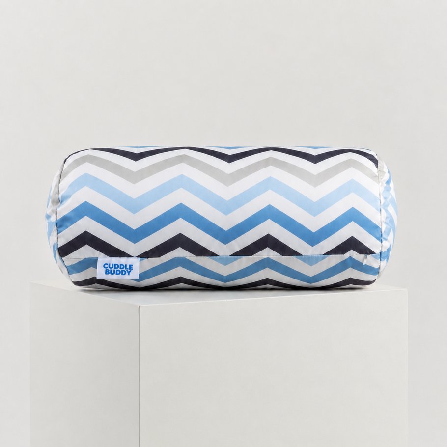 Cuddle Buddy Comfort Pillow Coastal Chevrons - Ocean Breeze