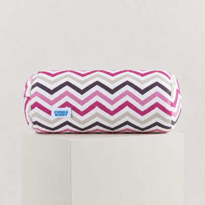Cuddle Buddy Comfort Pillow Coastal Chevrons - Sunset Rose