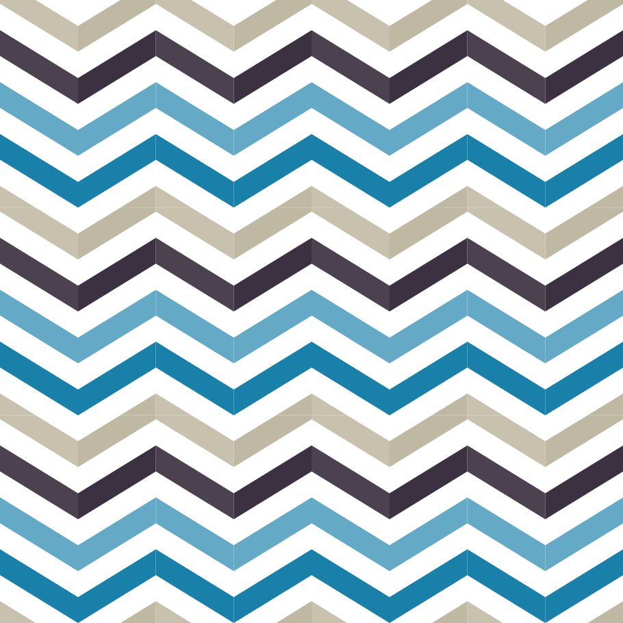 Coastal Chevrons cover swatch - Ocean Breeze