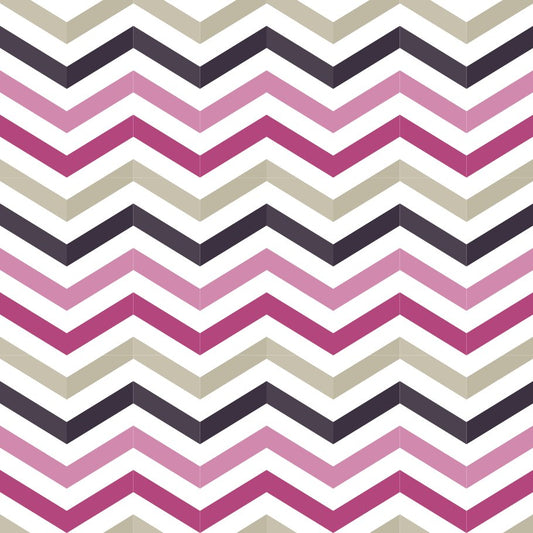 Coastal Chevrons cover swatch - Sunset Rose