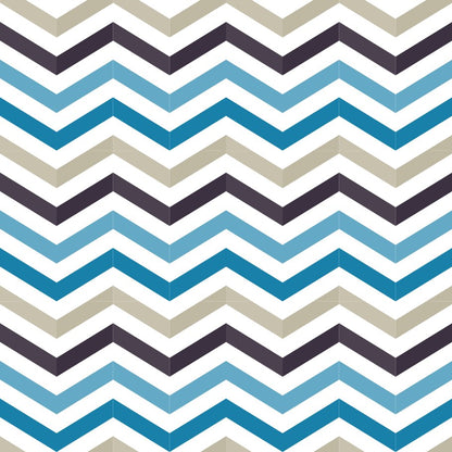 Coastal Chevrons cover swatch - Ocean Breeze