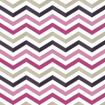 Coastal Chevrons cover swatch - Sunset Rose