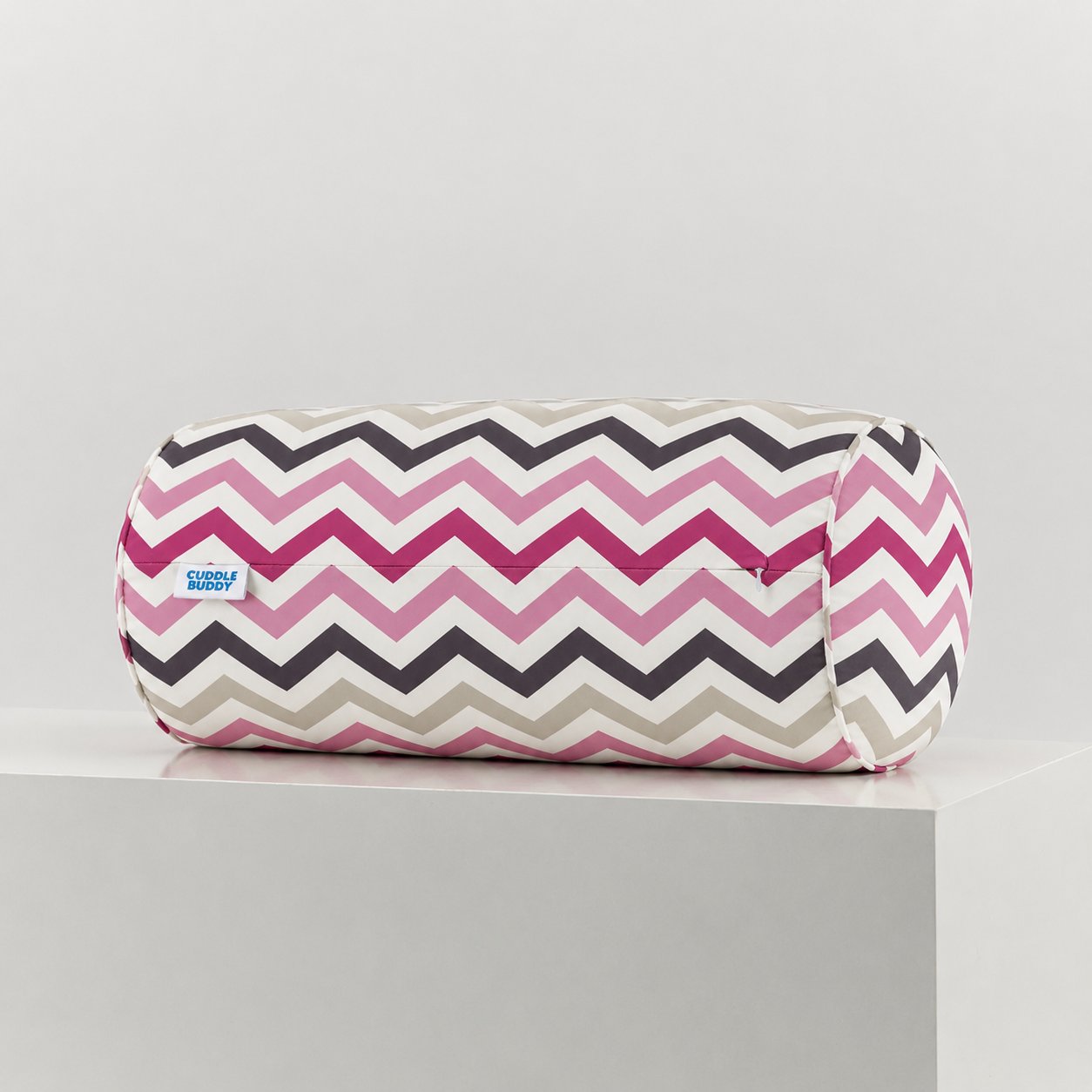 Cuddle Buddy Mega Pillow Coastal Chevrons - Sunset Rose